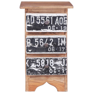 vidaXL Bedside Cabinet 30x30x51 cm Solid Reclaimed Wood