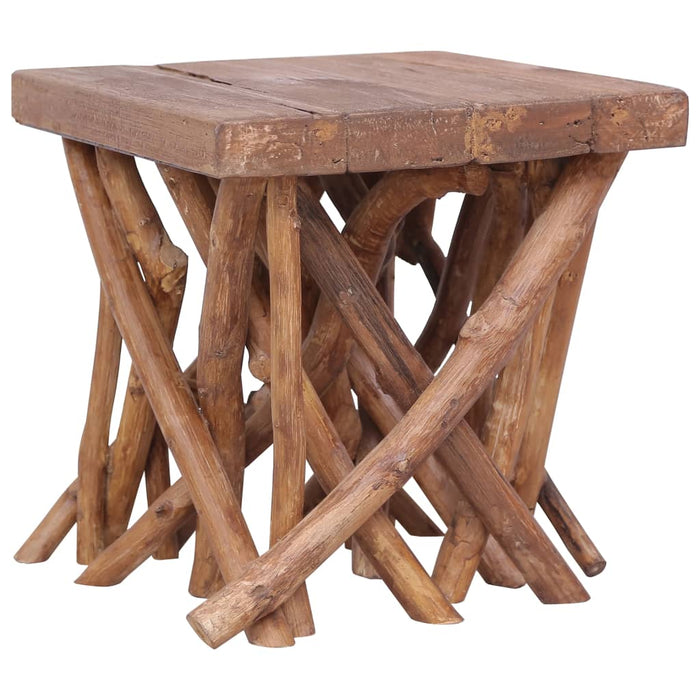 vidaXL Log Coffee Table 40x40x40 cm Solid Wood