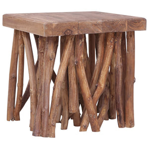 vidaXL Log Coffee Table 40x40x40 cm Solid Wood