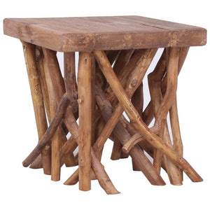 vidaXL Log Coffee Table 40x40x40 cm Solid Wood