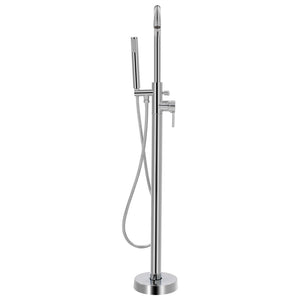 vidaXL Freestanding Bathtub Faucet Stainless Steel 118.5 cm