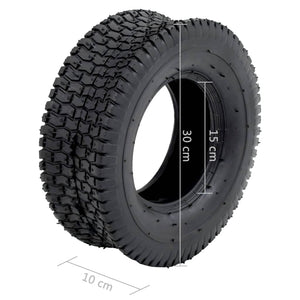 vidaXL Wheelbarrow Tyres 2 pcs 13x5.00-6 4PR Rubber