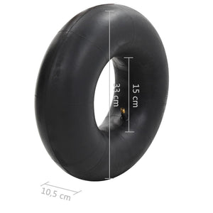 vidaXL Wheelbarrow Inner Tubes 2 pcs 15x6.00-6 Rubber