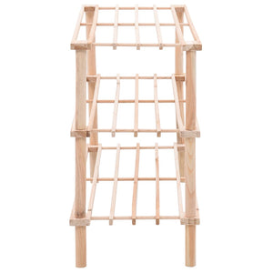 vidaXL 3-Tier Shoe Rack Solid Fir Wood