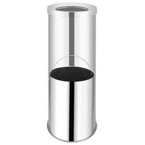 vidaXL Waste Bin Hotel Stainless Steel 32 L