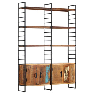 vidaXL 4-Tier Bookcase 124x30x180 cm Solid Reclaimed Wood