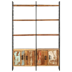 vidaXL 4-Tier Bookcase 124x30x180 cm Solid Reclaimed Wood