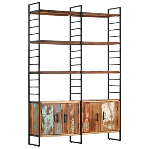 vidaXL 4-Tier Bookcase 124x30x180 cm Solid Reclaimed Wood