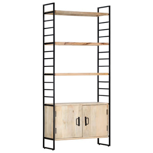 vidaXL 4-Tier Bookcase 80x30x180 cm Solid Mango Wood