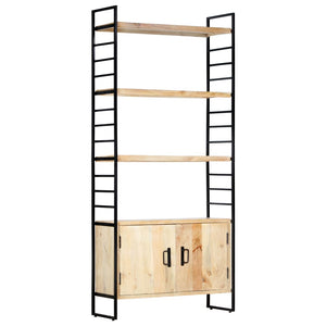 vidaXL 4-Tier Bookcase 80x30x180 cm Solid Mango Wood