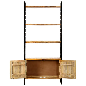 vidaXL 4-Tier Bookcase 80x30x180 cm Rough Mango Wood