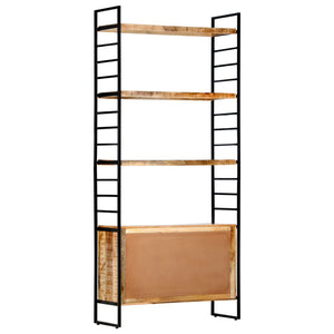 vidaXL 4-Tier Bookcase 80x30x180 cm Rough Mango Wood