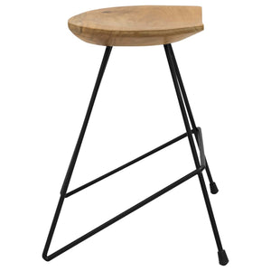 vidaXL Stools 2 pcs Solid Teak Wood