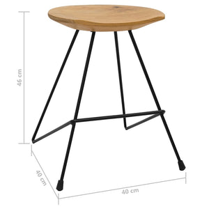 vidaXL Stools 2 pcs Solid Teak Wood