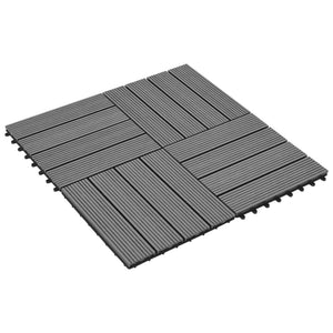 vidaXL 22 pcs Decking Tiles 30x30 cm 2 sqm WPC Teak Colour