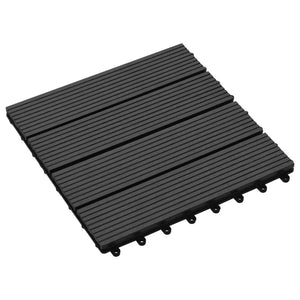 vidaXL 22 pcs Decking Tiles 30x30 cm 2 sqm WPC Brown