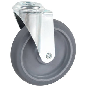 vidaXL 24 pcs Bolt Hole Swivel Casters 125 mm