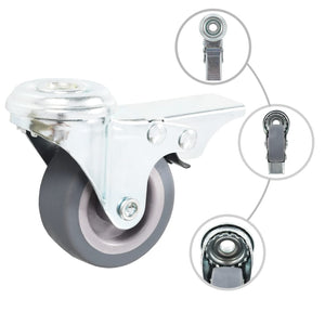 vidaXL 24 pcs Bolt Hole Swivel Casters 50 mm