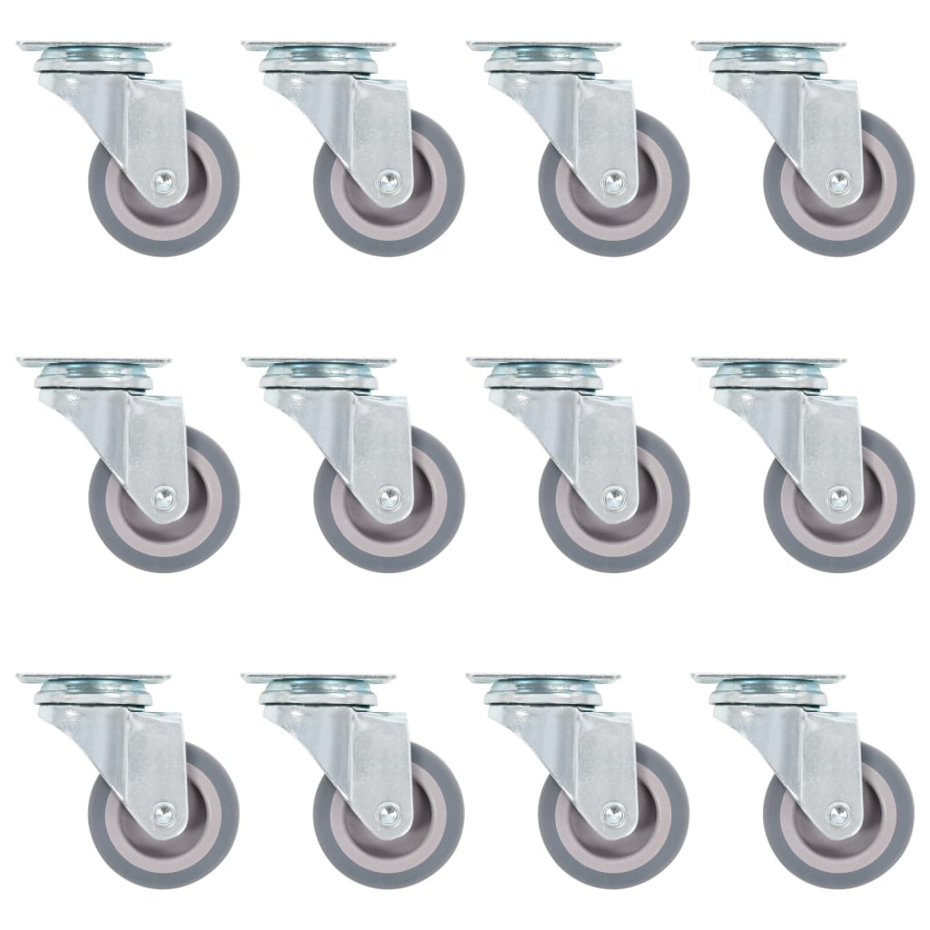 vidaXL 24 pcs Swivel Casters 50 mm