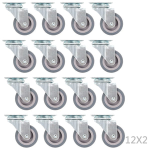 vidaXL 144 pcs Swivel Casters 50 mm