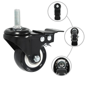 vidaXL 16 pcs Swivel Casters with Brakes 50 mm