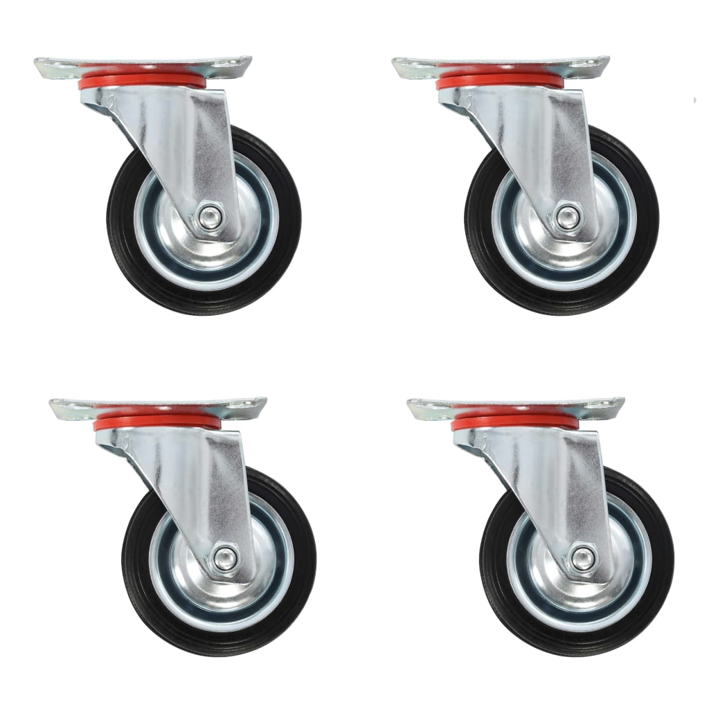 vidaXL 12 pcs Swivel Casters 75 mm