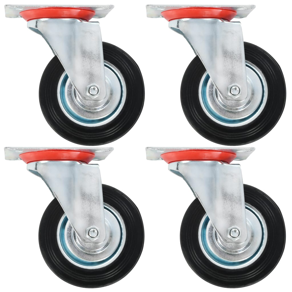 vidaXL 24 pcs Swivel Casters 100 mm