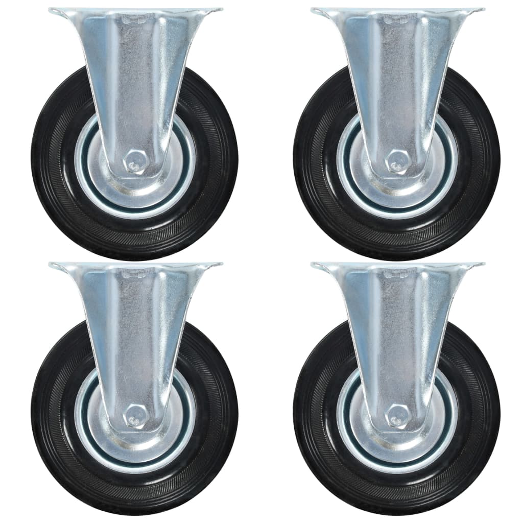 vidaXL 12 pcs Fixed Casters 125 mm