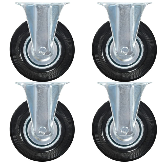 vidaXL 12 pcs Fixed Casters 125 mm