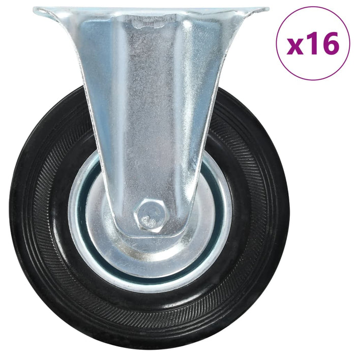 vidaXL 16 pcs Fixed Casters 125 mm