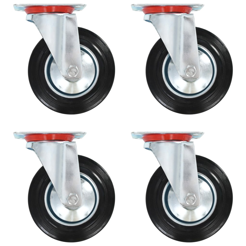 vidaXL 24 pcs Swivel Casters 160 mm