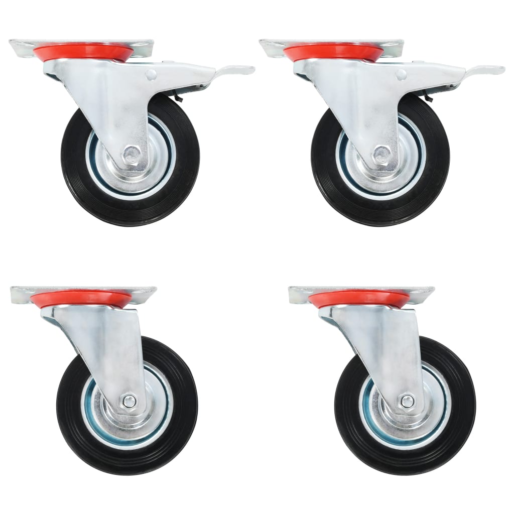 vidaXL 12 pcs Swivel Casters 100 mm