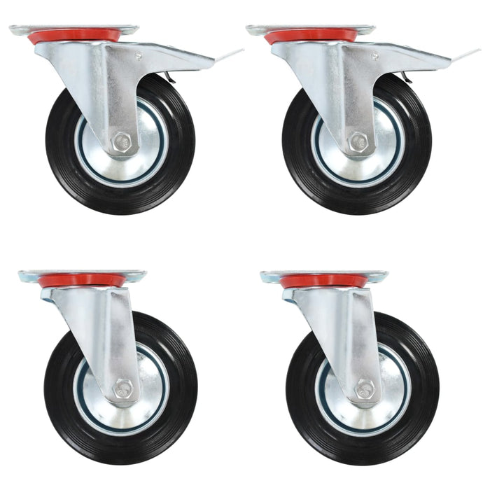 vidaXL 12 pcs Swivel Casters 160 mm