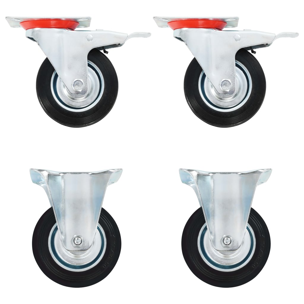 vidaXL 12 pcs Casters 100 mm