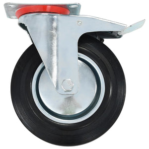 vidaXL 12 pcs Casters 200 mm