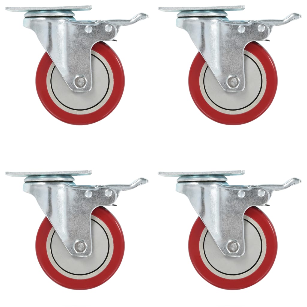 vidaXL 12 pcs Swivel Casters 100 mm