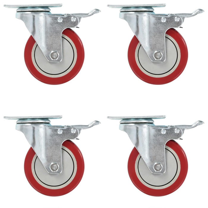 vidaXL 12 pcs Swivel Casters 100 mm