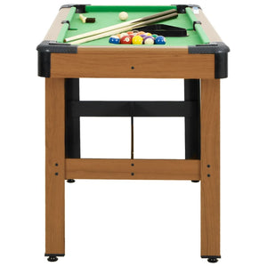 vidaXL 4 Feet Billiard Table 122x61x76 cm Brown