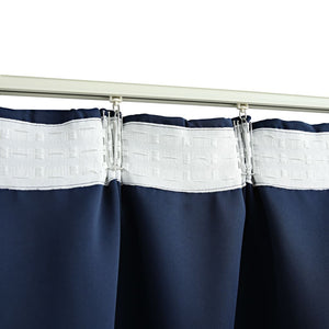 vidaXL Blackout Curtains with Hooks 2 pcs Blue 140x225 cm