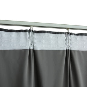 vidaXL Blackout Curtains 2 pcs with Hooks Velvet Anthracite 140x245 cm