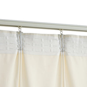 vidaXL Blackout Curtain with Hooks Velvet Cream 290x245 cm