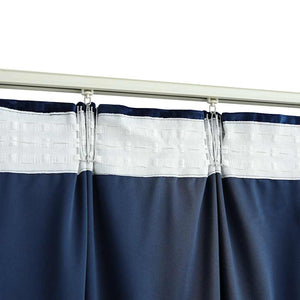 vidaXL Blackout Curtain with Hooks Velvet Dark Blue 290x245 cm