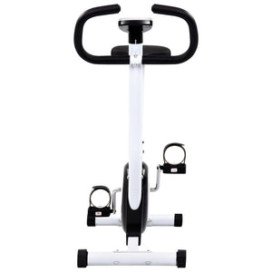 vidaXL Exercise Bike with Belt Resistance Black