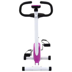 vidaXL Exercise Bike with Belt Resistance Purple