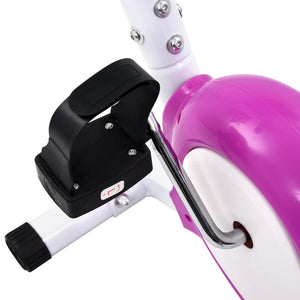 vidaXL Exercise Bike with Belt Resistance Purple