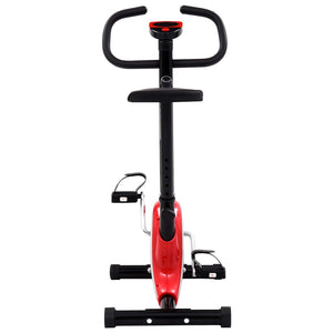 vidaXL Exercise Bike with Belt Resistance Red