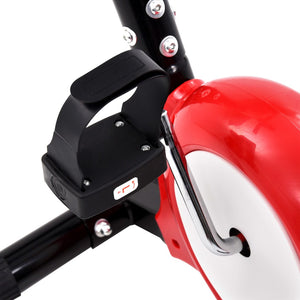 vidaXL Exercise Bike with Belt Resistance Red