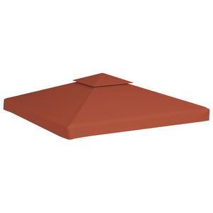 vidaXL 2-Tier Gazebo Top Cover 310 g/m² 3x3 m Terracotta