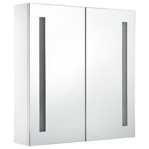 vidaXL LED Bathroom Mirror Cabinet 60x14x62 cm