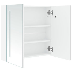 vidaXL LED Bathroom Mirror Cabinet 60x14x62 cm
